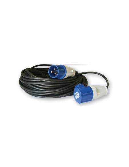 PACK ANTARION Rallonge Electrique 25m Prise P17 pour raccordement borne + Adaptateur P17/230V CEE 1.5M Protection IP20
