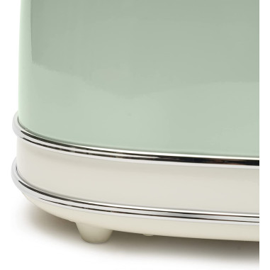 PACK ARIETE Cafetière Vintage Rétro + grille-pain acier Vert Vintage Rétro