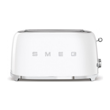 SMEG Grille-Pain 1500W 4 Tranches 3 Programmes Blanc