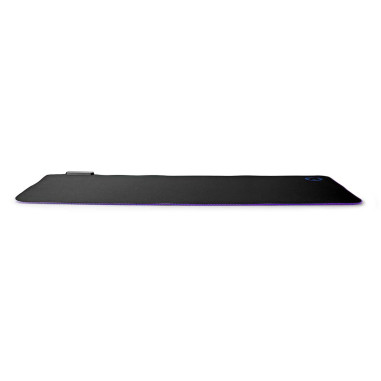 Tapis de souris de jeu  Caoutchouc / Microfibre  Noir