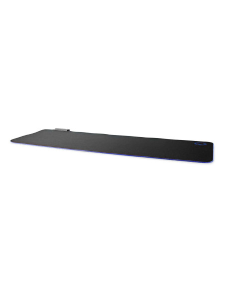 Tapis de souris de jeu  Caoutchouc / Microfibre  Noir