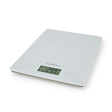 Balance de cuisine  Numérique  Plastique / Verre  Pile CR 2032  Blanc