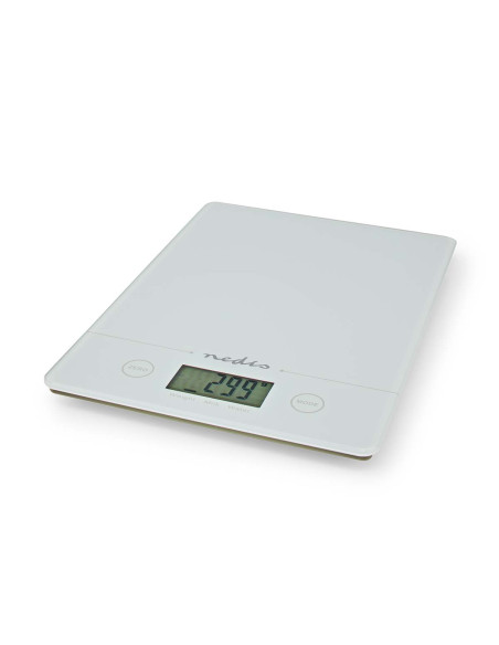 Balance de cuisine  Numérique  Plastique / Verre  Pile CR 2032  Blanc