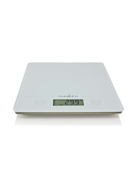 Balance de cuisine  Numérique  Plastique / Verre  Pile CR 2032  Blanc