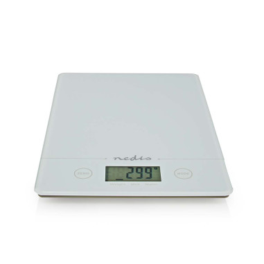 Balance de cuisine  Numérique  Plastique / Verre  Pile CR 2032  Blanc