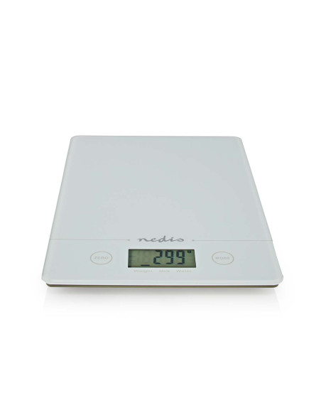 Balance de cuisine  Numérique  Plastique / Verre  Pile CR 2032  Blanc