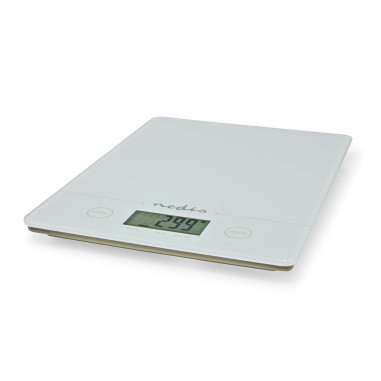 Balance de cuisine  Numérique  Plastique / Verre  Pile CR 2032  Blanc