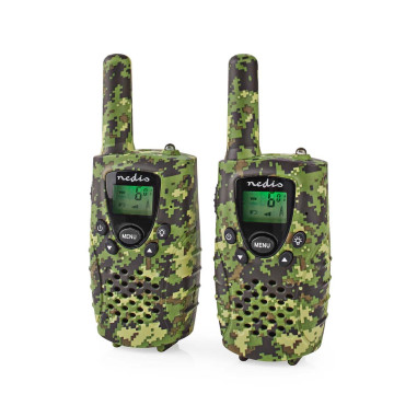 Set de Talkie-Walkie  2 combinés  Jusqu'à 8 km  Canaux de fréquence: 8