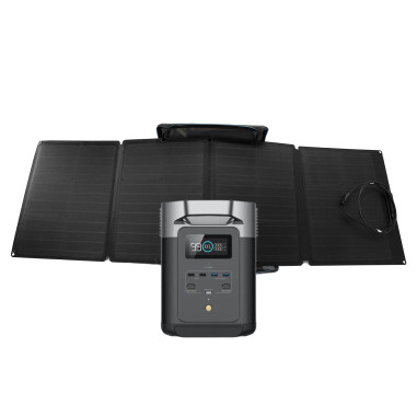 PACK ECOFLOW DELTA 2 Station d'énergie portable + panneau solaire portable et pliable 110W Camping