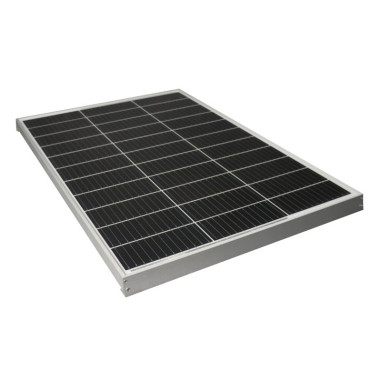 PACK EZA Panneau Solaire 130W Monocristallin + Régulateur Solaire + Kit Colle Profils Aluminum Eco Pour Collage Sur Véhicules