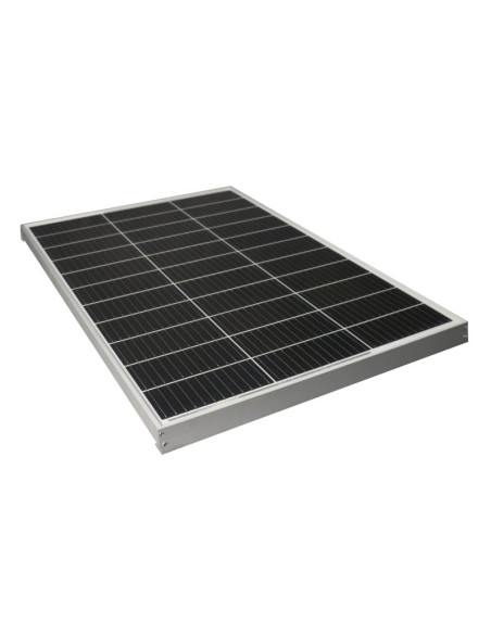 PACK EZA Panneau Solaire 130W Monocristallin + Régulateur Solaire + Kit Colle Profils Aluminum Eco Pour Collage Sur Véhicules