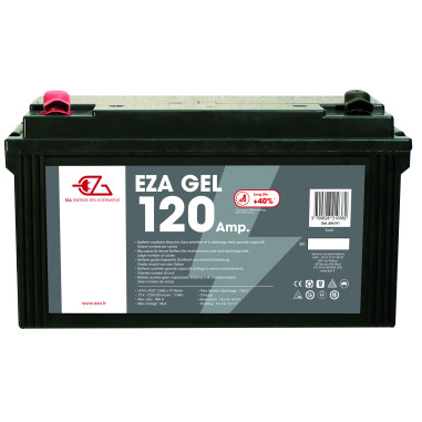 EZA Batterie Auxiliaire Gel 120Ah Résistante aux Basses Températures Camping-Car