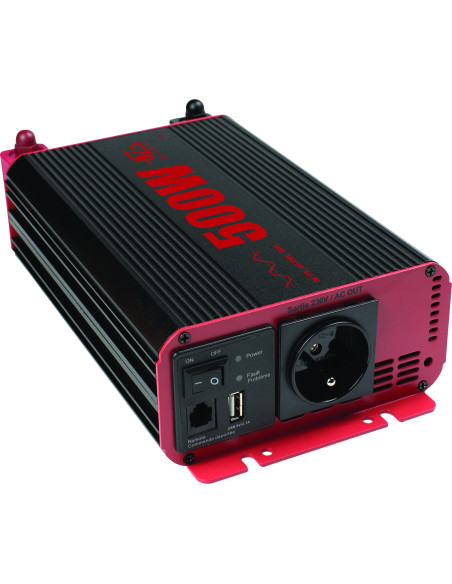 EZA Convertisseur de Tension Pure-Sinus 500W 12V/220V Camping-Car