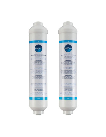 WPRO 2x Cartouches Filtre A Eau Universel Pour Réfrigérateur