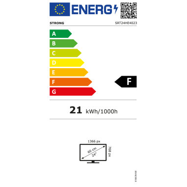 STRONG TV LED 24" 60cm Téléviseur HD 12V Mode Hôtel CAMPING CAR BATEAU Reconditionnée