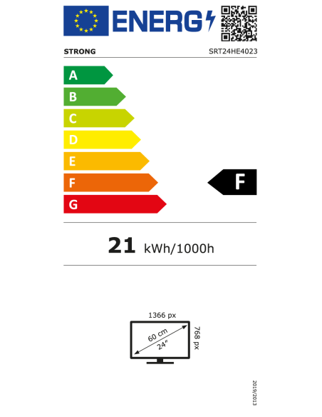 STRONG TV LED 24" 60cm Téléviseur HD 12V Mode Hôtel CAMPING CAR BATEAU Reconditionnée