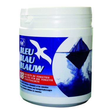 ELSAN 18 Sachets Pré-Dosés Bleus Soluble Additif Sanitaire Camping