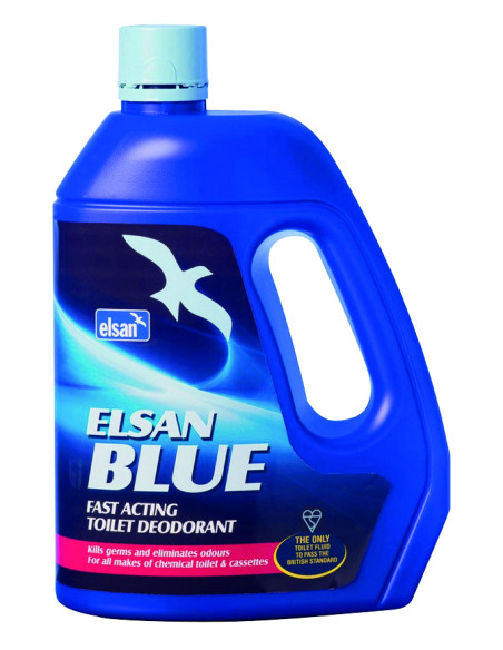 ELSAN Produit Sanitaire Bleu 2 Litres Pour Toilettes Chimiques
