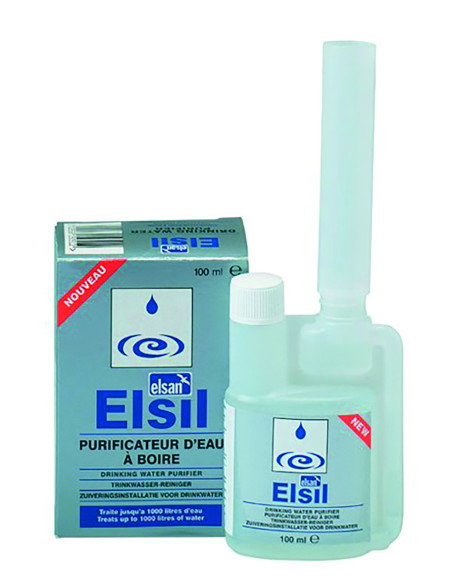 ELSAN Purificateur D'Eau Elsil 100ml Conservation de l'eau Potable Camping