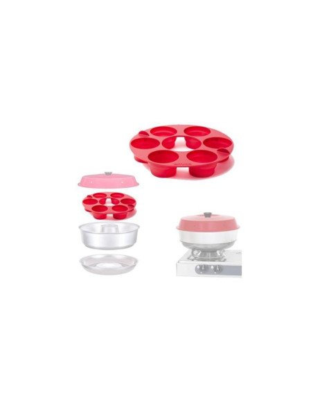 PACK OMNIA Four Nomade Compact Camping-Car Van Bateau + Moule à Muffins pour Four Omnia 6 Compartiments