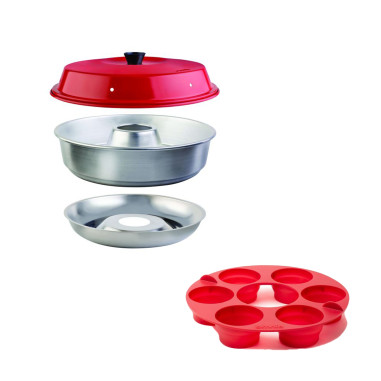 PACK OMNIA Four Nomade Compact Camping-Car Van Bateau + Moule à Muffins pour Four Omnia 6 Compartiments