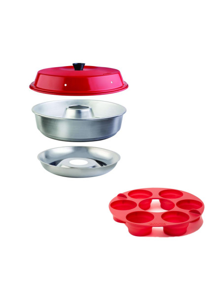 PACK OMNIA Four Nomade Compact Camping-Car Van Bateau + Moule à Muffins pour Four Omnia 6 Compartiments