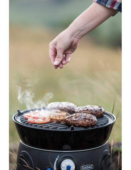 CADAC Barbecue à Gaz Portable Safari Chef 30 LP Revêtement Céramique Camping