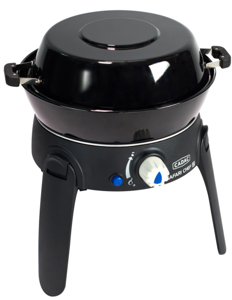 CADAC Barbecue à Gaz Portable Safari Chef 30 LP Revêtement Céramique Camping