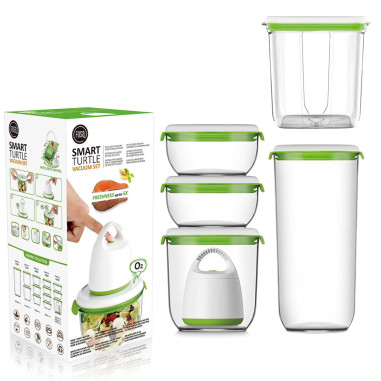 PACK FOSA Appareil sous vide + boite de conservation 2x600ml + 1x1350ml + 1x3450ml + 1x2850ml