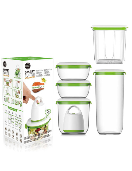 PACK FOSA Appareil sous vide + boite de conservation 2x600ml + 1x1350ml + 1x3450ml + 1x2850ml