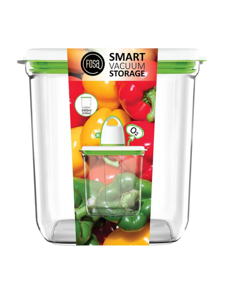 PACK FOSA Appareil sous vide + boite de conservation 2x600ml + 1x1350ml + 1x2300ml + 1x3450ml