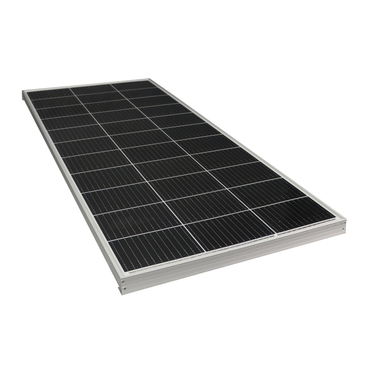 Panneau Solaire Monocristallin 5W 12V - Dimensions 21x25cm, Aluminium, Pour Sites Isolés, éclairage, Pompes