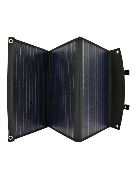 EZA Panneau Solaire Portable Pliable 60W Cellules Monocristallines Sorties USB