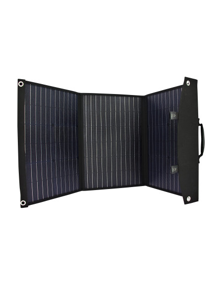 EZA Panneau Solaire Portable Pliable 60W Cellules Monocristallines Sorties USB