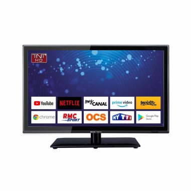 INOVTECH Téléviseur 12V Smart TV Full HD 24" (60 cm) TV Connect Camping Car Bateau