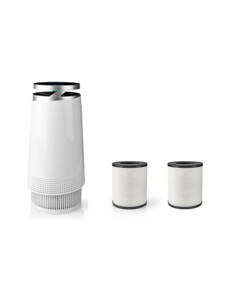 PACK NEDIS Purificateur D'air 20M2 35 W + 2 x Filtres à Air de Remplacement