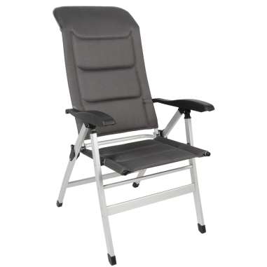 MIDLAND Fauteuil Confort Maxi tissu respirant Mesh 3D réglable 7 positions Gris