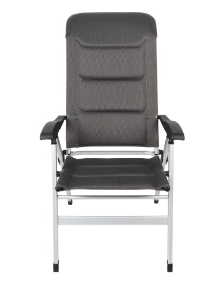 MIDLAND Fauteuil Confort Maxi tissu respirant Mesh 3D réglable 7 positions Gris