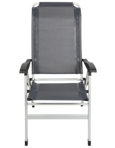 MIDLAND Fauteuil de Camping en Aluminium Confort Maxi 7 Positions Gris 2