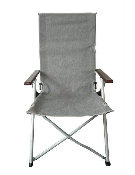 MIDLAND Fauteuil Nordic Way Design Ultra Moderne Ajustable 3 positions Gris