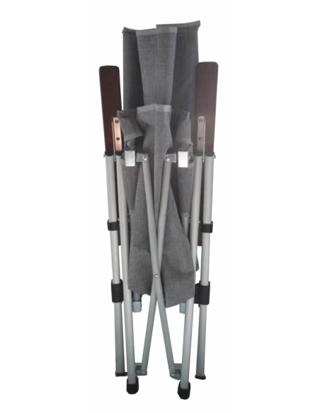MIDLAND Fauteuil Nordic Way Design Ultra Moderne Ajustable 3 positions Gris