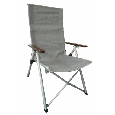 MIDLAND Fauteuil Nordic Way Design Ultra Moderne Ajustable 3 positions Gris