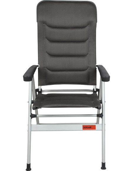 SOPLAIR Fauteuil Eden 5 positions toile 3D mesh Gris