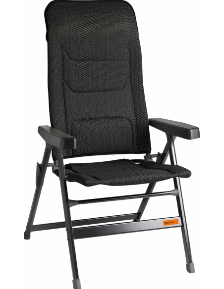 SOPLAIR Fauteuil Major toile mesh 3D réglable 5 positions Gris foncé