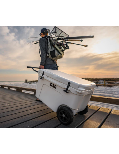 YETI GLACIERE TROLLEY sur roues Tundra Haul 50L soit 45 Canettes Robuste Marron
