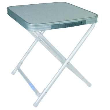 PACK MIDLAND Tabouret Pliant aluminium Poz ultra compact + Plateau Gris