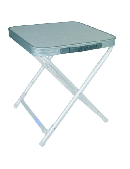 PACK MIDLAND Tabouret Pliant aluminium Poz ultra compact + Plateau Gris