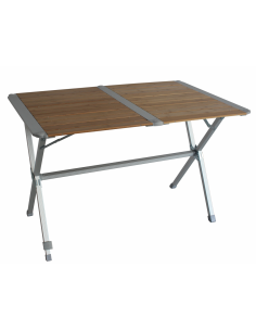 MIDLAND Table pliante Gap Less bambou 4 personnes marron 2