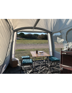 MIDLAND Table Polypropylène Nid d'abeille Robuste et Ultra Légère 2 personnes Camping Car 2