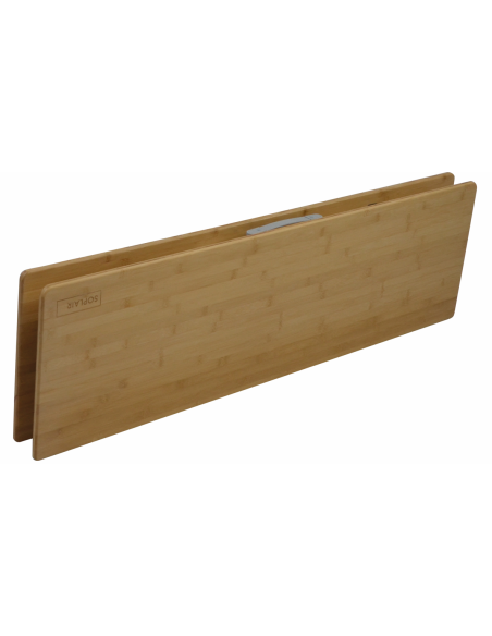 SOPLAIR Table Plateau en Bambou 4 personnes Pliable Camping Car